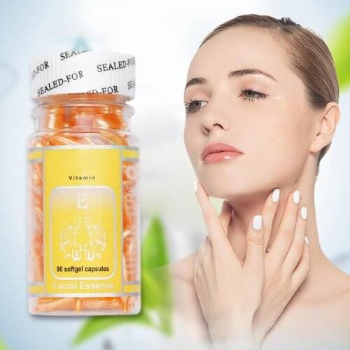 90 Capsules Beauty Salon Vitamin E Fruit Acid Anti-Wrinkle Regeneration Serum Capsules Moisturizing and Moisturizing Seru