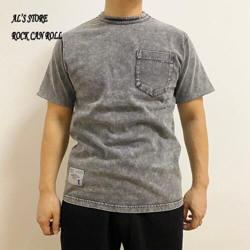 20S9 RockCanRoll US Size Super Quality 350GSM 12.5oz Heavy Casual Tee Soft Thick Washed Cotton Pocket T Shirt