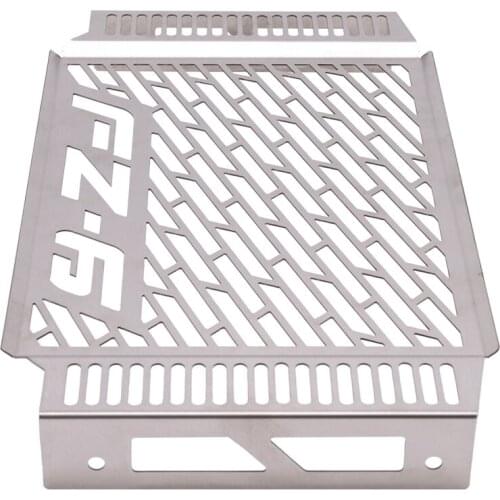 Motorcycle Radiator Guard Grille Protector Stainless Steel Cover Silver for Yamaha FZ6 FZ 6 FAZER 2007-2010 Models