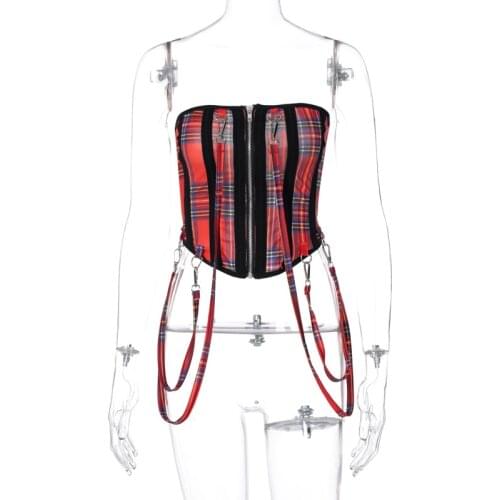 2021 Skinny Camouflage Colorful Cotton Women Sling Corset Top Sleeveless Zipper Sexy Tank Party Streetwear Fitness Outfits