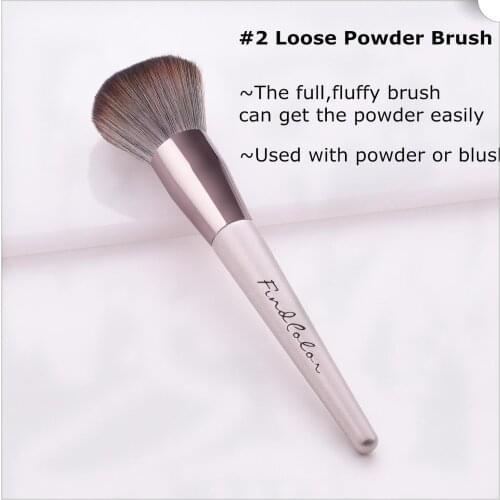 1pcs Make Up Tools Concealer Blusher Brush with Wood Handle Synthetic Hair Cosmetic Brush for Powder Eyeshadow Eyelash