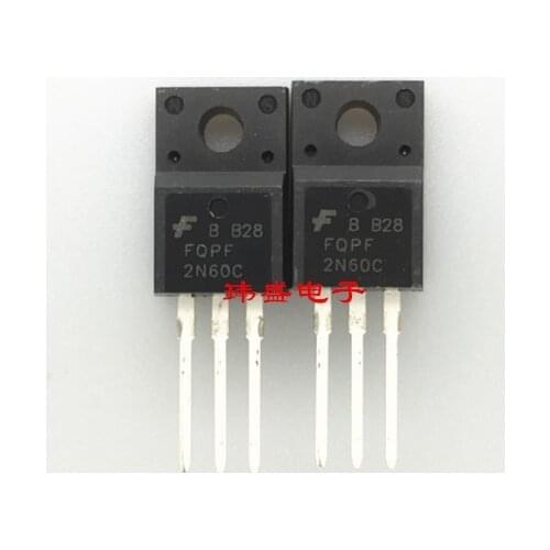 10pcs 2N60 FQPF2N60C MOSFET N
