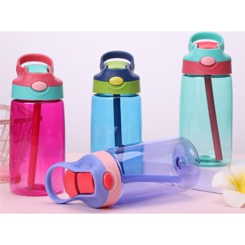 10pcs Plastic Portable Water Bottle Sport Running Climbing Drinking Cup Leakproof Sports Water Bottle With Straw Kids Water Cup