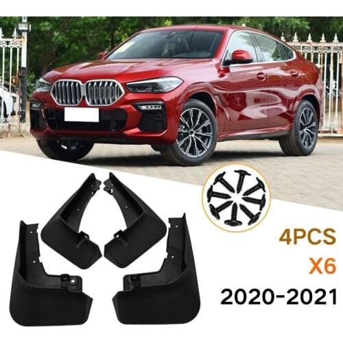 4PCS for BMW X6 GO6 2020 2021 Mudguards Fender Mud Flap Guard Splash Car Accessories Auto Styline Mudflaps Front Rear