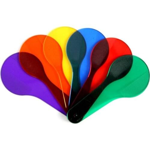 6pcs Six Color Tablets Children Learn Early Color Toys 6 Pieces Kindergarten Montessori Teaching Aids