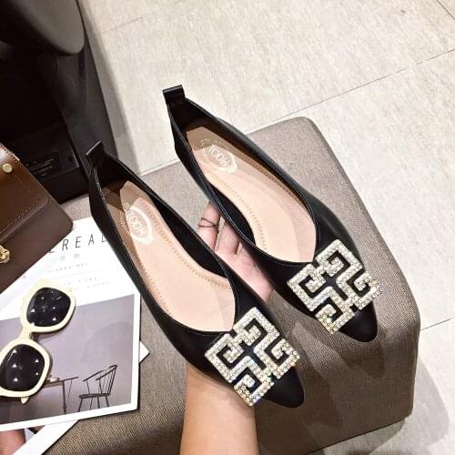 FamtiYaa Womens Loafers Shoes Women Pointed Toe Flats Ballet Casual Ladies Slip on Female Luxury Shoes Women Spring Summer