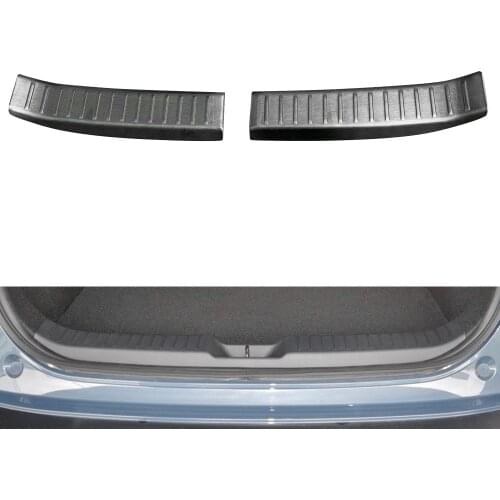 Chrome Rear Inner Bumper Foot Palte Protection for Mazda CX30 CX-30 2020 2021 Trim Cover Stainless Steel Car Accessories