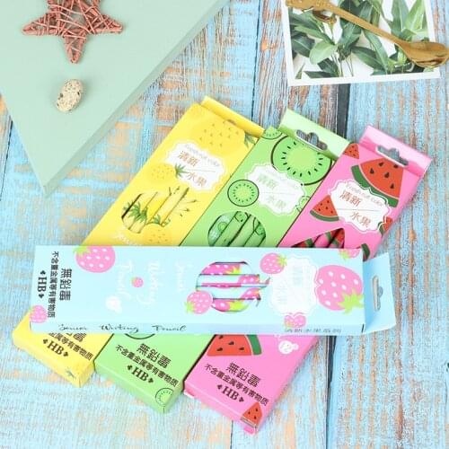12pcs/box Pencils for Writing Kids Girls Gift School Exam Supplies Cute Stationery