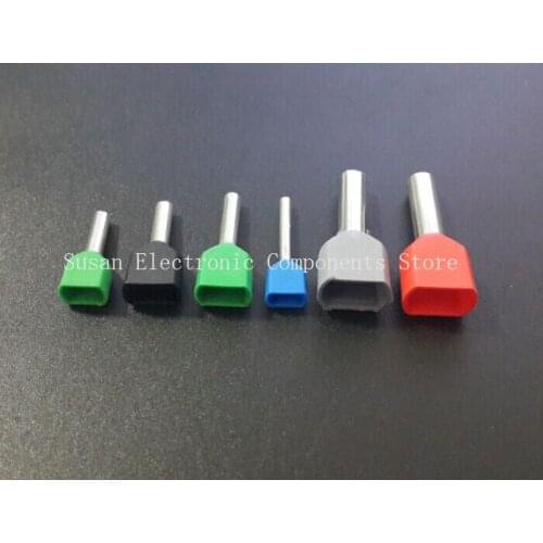Free shipping TE10-14 TE16-14 type double pipe insulation end Needle european-style cold-press terminal pin sheath end