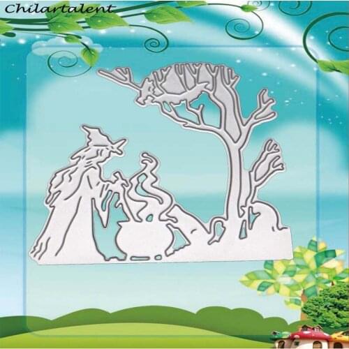 Human figure and tree Border Metal Cutting Dies Decor Scrapbooking Craft For Diy Embossing Paper Cards making Stencils stamps