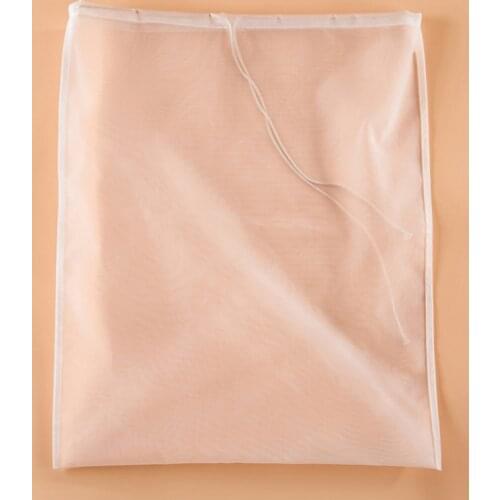 160Mesh Reusable Nylon Fine Mesh Food Strainer Bag Wine Strainer Nut Milk Tea Bags Coffee Filter Cheese Cloth Cooking All Purpos