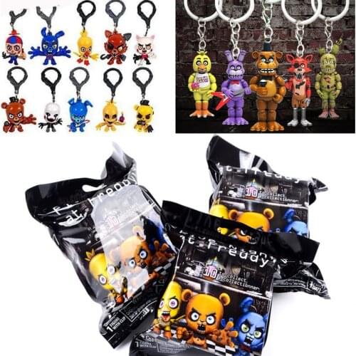 Five Night at Freddys Figures Bonnie Bear Game Action Figure PVC Doll Toys FNAF Foxy Chica Bonnie Doll Keychain Toys