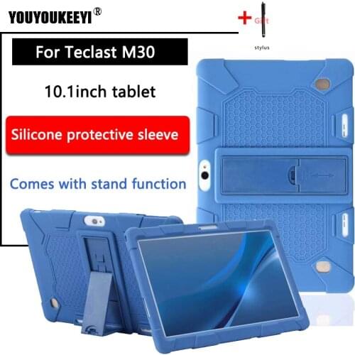 Soft silicone case for Teclast M30 10.1 tablet pc Kids Safe Shockproof Silicone cover for M30 Comes with stand