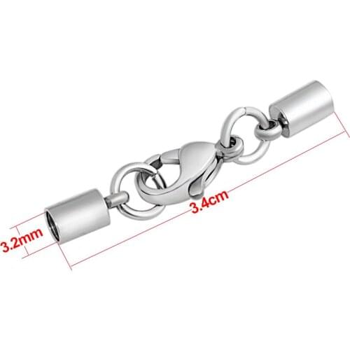 Never Fade 316l Stainless Steel Lobster Clasps Hooks Snakehead Connect Buckle Jewelry Findings DIY Jewelry Accessories