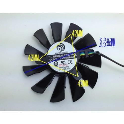 New Original for MSI N650 GTX650 R6850 Graphics card cooling fan PLA09215B12H