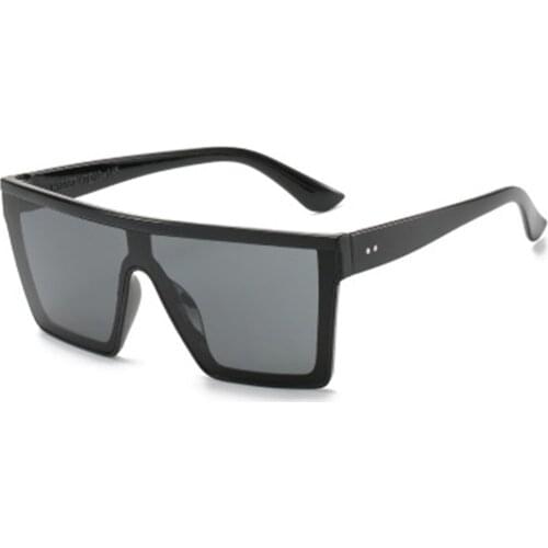 Siamese Ladies Fashion Hip-hop Sunglasses Women Square Oversized Sun Glasses Christmas Gift For Female