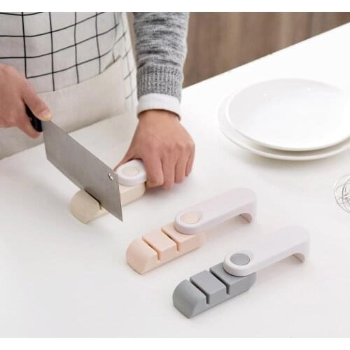 OTHERHOUSE Portable Folding Knife Sharpener Grinder Sharpening Stone Two-stage Whetstone Knife Sharpener Stone Kitchen Tools