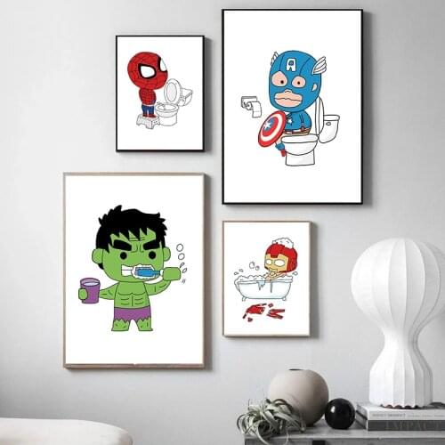 Marvel Movie Avengers Canvas Painting Superhero Movie Posters and Prints Abstract Modern Wall Art Pictures for Living Room Decor