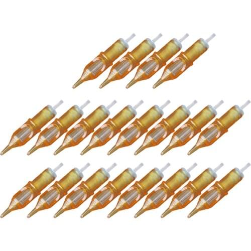 Professional Disposable Standard Yellow Tattoo Needles Cartridges 20pcs/box 3RL/5RL/7RL/9RL Mix Tattoo Needles