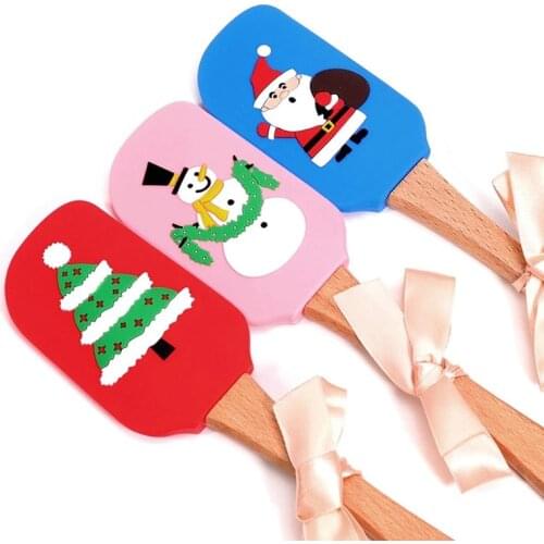 Christmas Cake Decorating Spatula Silicone Spatulas Great for Christmas decorating gifts and baking