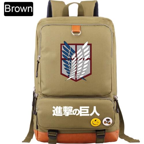 Christmas Cartoon Anime Wings Attack On Titan Boy Girl Book School Bag Women Bagpack Teenagers Schoolbags Men Student Backpack