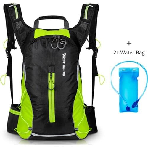 Mountain Bike Backpack Outdoor Sports Leisure Cycling Bag 16L Lightweight Breathable Reflective Hiking Camping Backpack