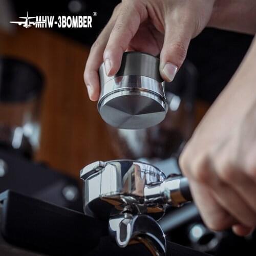 MHW-3BOMBER Coffee Tamper 58.35mm Al-Alloy And Stainless Steel Barista Tools Coffee Machine Accessories Italian Espresso Latte