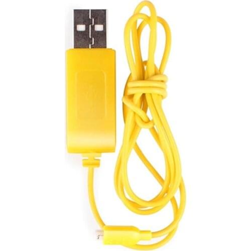 USB Charging Cable for 3.7V Battery Charger Syma S107G S105G RC Helicopter USB Charger Accesory Yellow Color