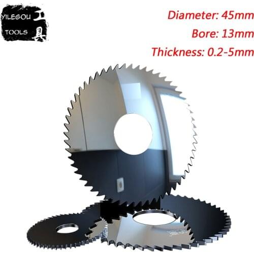 45mm Solid Alloy Tungsten Milling Cutter. 45x13mm Tungsten Steel Circular Saw Blades Cutting Stainless Steel. Thickness 0.2-5mm
