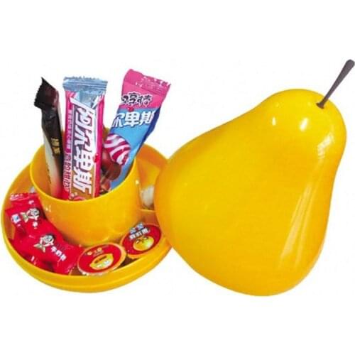 High quality Plastic Lovely Pear Storage Box Fruit Store Content Box Sundry Organizers Desktop Consolidation Container