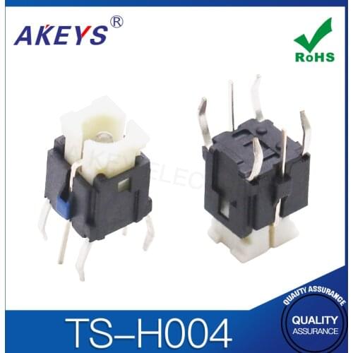 15PCS TS-H004 6*6*9 Illuminated tact switch 4 pin DIP type push button switch TS-LS-001