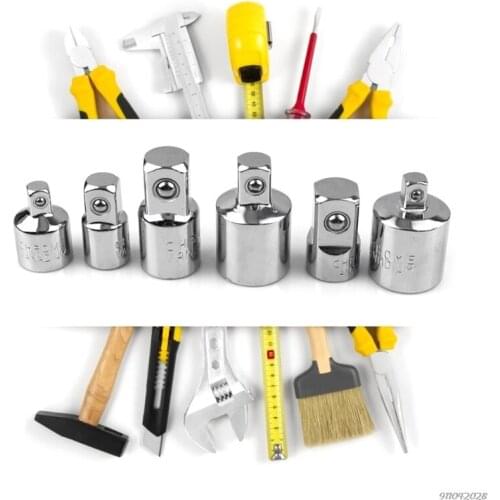 1/4" 3/8"1/2" Ratchet Wrench Socket Converter Head Sleeve Adapter Small Socket Tools For Car Bicycle Garage Repair Tool Dropship