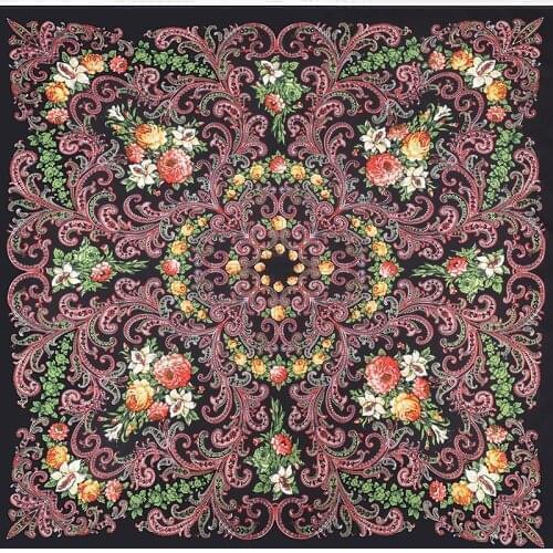 100*100cm TOP Silk superior Bohemia Scarves Women Foulard Square Hijab Scarf Ladies Shawl wrap muffler pareo female hijab