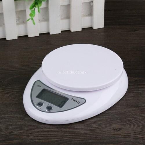 20Pcs 5Kg/1g 5000g Digital Kitchen Scale Diet Food Compact LCD Kitchen Scales LED Electronic Scale with Backlight Wholesale