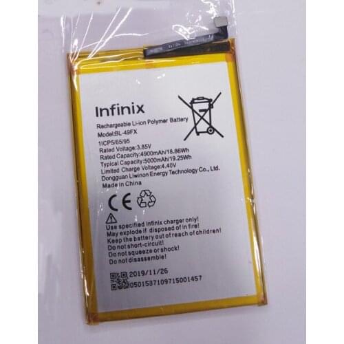 4900mAh 3.85V Battery For Infinix BL-49FX Mobile Phone Batterie Bateria Replace Parts