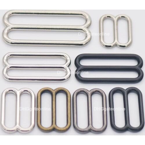 5 15 25 PCS Metal Widemouth Triglides Slides Buckle 20 25 38 50MM for Belt Bag Strap Webbing Leather Craft 4 Colors