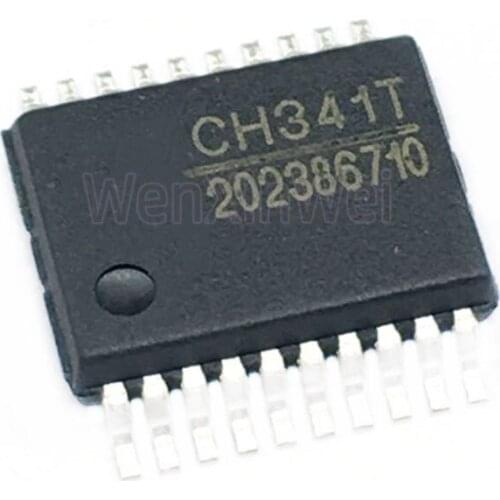 5PCS/LOT CH341T SSOP20 CH341 USB Adapter Serial Port Chip