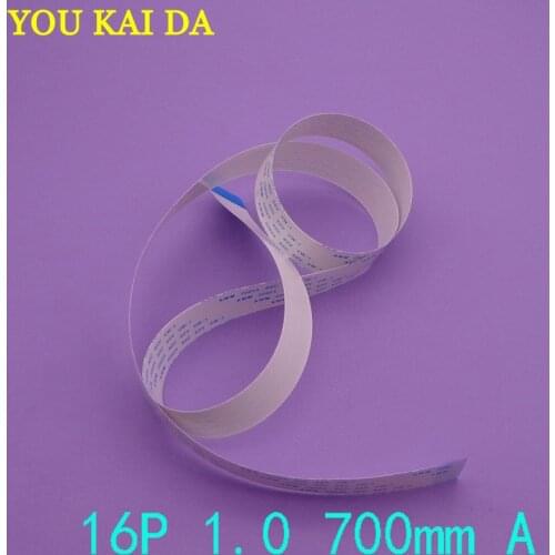 50pcs/lot New FFC FPC flat flexible cable 1.0mm pitch 16 pin 16pin Forward Length 700mm Width 17mm Ribbon Flex Cable