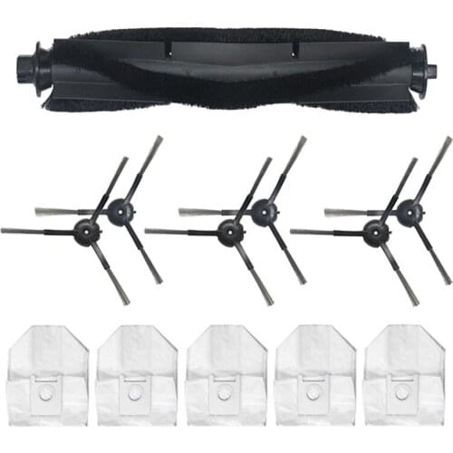 Promotion!Dust Bags Rolling Brush Side Brush Adaptor for Roidmi EVE Plus Robot Vacuum Cleaner Parts