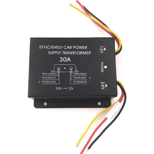 Car Buck Converter 24V To 12V Inverter Converter Truck Bus Transformer Subwoofer Conversion High Efficiency Power Accessories