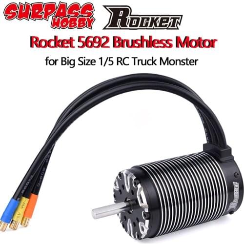 Rocket 4 pole 12 slot 5692 730KV 980KV Sensorless Brushless Motor for 1/5 1/8 Scale RC Car High Quality Brushless Motor