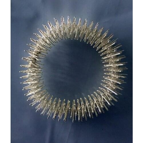 Acupuncture Bracelet Wrist Massager Supplies Relaxation Stainless Steel Wrist Hand and Finger Massage Ring Health Care Tool