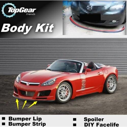 Bumper Lip Deflector Lips For Saturn Sky 2006~2010 Front Spoiler Skirt For TopGear Friends to Car Tuning / Body Kit / Strip