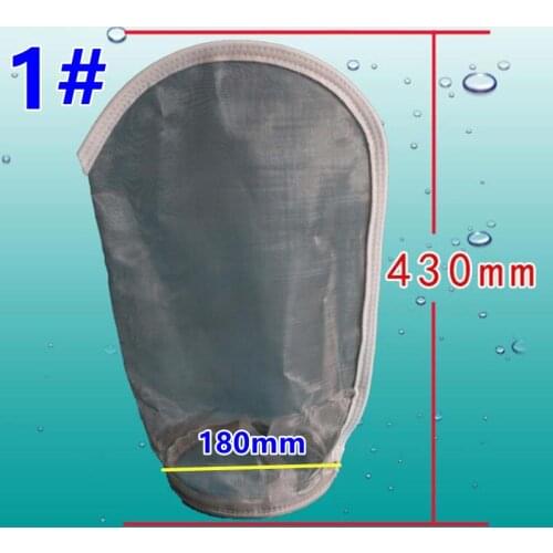 1# 2# 4# Stainless Steel Filter Sock Pocket Bag Aquarium Filter bag for gasoline and diesel Paint and water filtration