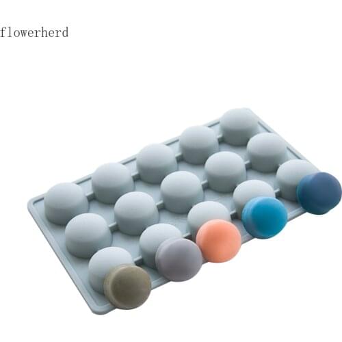 15-hole Round Fondnat Cake Silicone Mold Chocolate Mold DIY Handmade Soap Mold Soap Making Kit Baking Accessories Resin Mold