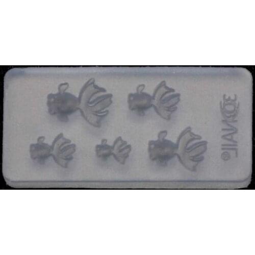 Cute Vivid Mini Size Goldfish Pendant Silicone Resin Mold Jewelry Making Tools 62KE