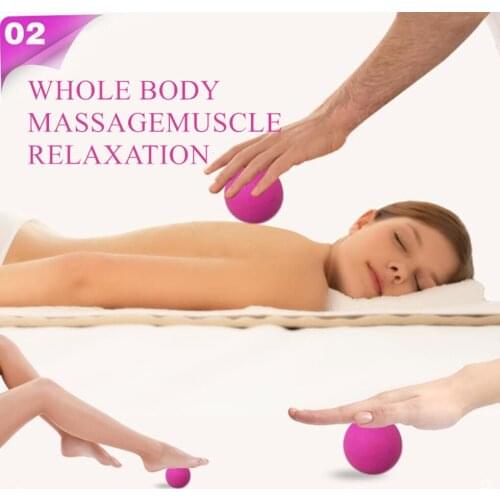 Mini Yoga ball Foot Back Arm Muscle Lacrosse Massage Ball TPE Gym Fitness Muscle Stress Relief Massage Tools Relax your body