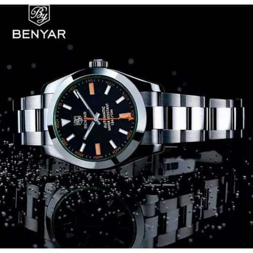2020 New BENYAR Fashion Watch men Top Brand Luxury Automatic Mechanical Mens Watches 50M Waterproof Casual Business Wristwatch