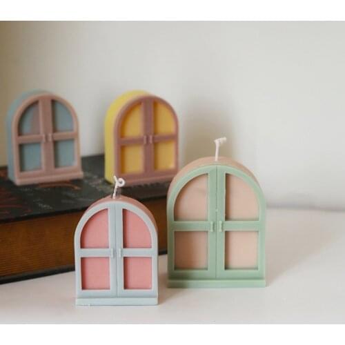 Newest Cutest Fluted Swirl Twist Fancy Boho Rainbow Arch Candle Silicone Mold Lips Mouth Mould