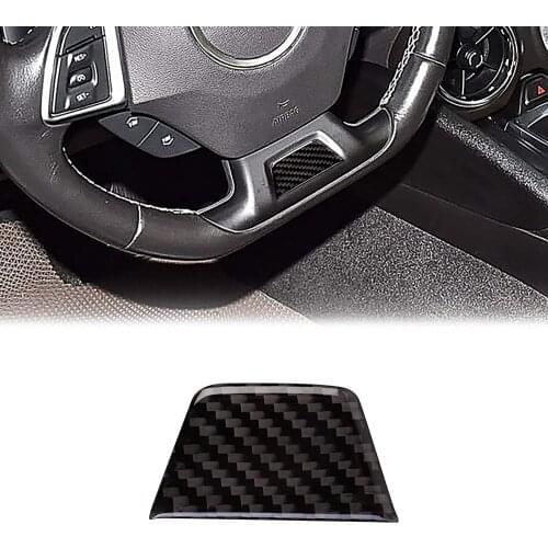 Compatible with Carbon Fiber Steering Wheel Chin Patch Interior Decoration Sticker for Chevrolet Camaro 2017 2018 2019 2020